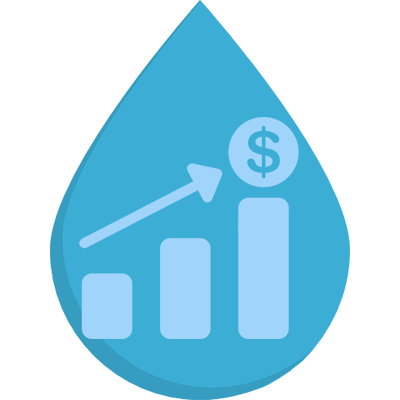 water drop image for utilities that need to raise rates
